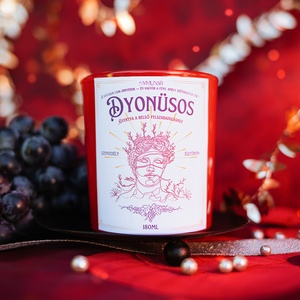 Dyonüsös szójaviasz illatgyertya - otthon & életmód - gyertya, illat, aroma - gyertya - Meska.hu