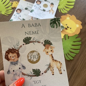 Kaparós babaneme sorsjegy/Gender reveal kaparós/Fiú vagy lány kaparós - otthon & életmód - papír, írószer - ajándékozás kellékei - ajándék sorsjegy - Meska.hu
