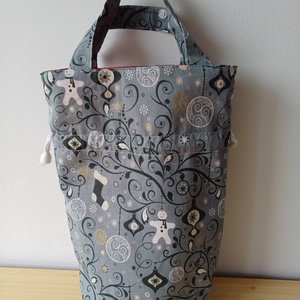 Bortartó ajándéktáska - karácsony - karácsonyi ajándékozás - karácsonyi ajándékcsomagolás - Meska.hu