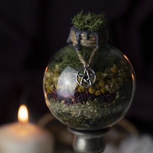 Védelmi Witch Ball, kézműves boszorkány gömb, otthonvédő, energiatisztító, nyugalmat teremtő - Meska.hu