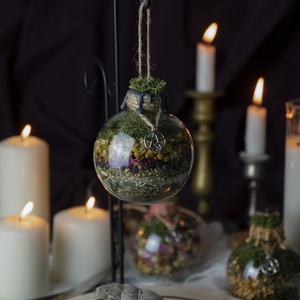 Védelmi Witch Ball, kézműves boszorkány gömb, otthonvédő, energiatisztító, nyugalmat teremtő - otthon & életmód - dekoráció - ajtó- és ablak dekoráció - ablakdísz - Meska.hu