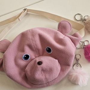 Rózsaszín teddybag - táska & tok - variálható táska - Meska.hu