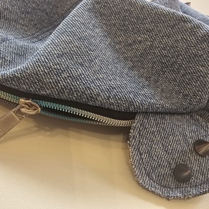Kék farmerből készült teddybag - táska & tok - variálható táska - Meska.hu