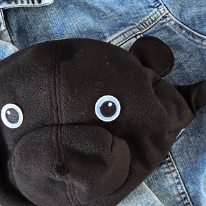 Fekete softshell teddybag - Meska.hu