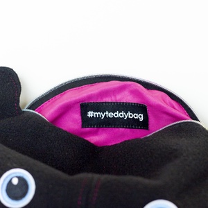 Fekete softshell teddybag - táska & tok - övtáska - Meska.hu