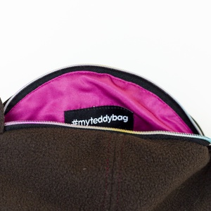 Barna softshell teddybag - táska & tok - övtáska - Meska.hu
