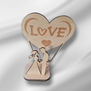 Szerelmes pár  - esküvő - dekoráció - asztaldísz - Meska.hu