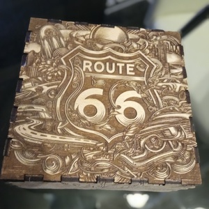 Route 66 fa díszdoboz - otthon & életmód - dekoráció - dísztárgy - Meska.hu