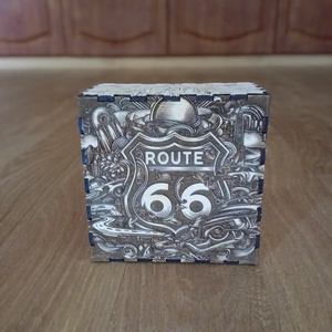 Route 66 fa díszdoboz - otthon & életmód - dekoráció - dísztárgy - Meska.hu