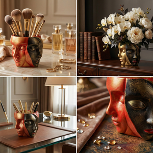 Kreatív Többoldalú Arc Formájú dísz - Meska.hu