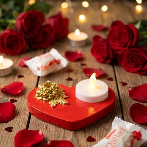 Szív alakú mécsestartó - Meska.hu