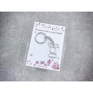 A szeretet a stílusos nyuszi medálos kulcstartó, Táska & Tok, Kulcstartó & Táskadísz, Kulcstartó, , MESKA