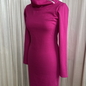 Fuxia garbóruha meleg télies anyagból, Ruha & Divat, Női ruha, Ruha, , MESKA