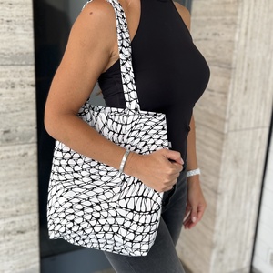 Pamutvászon szatyor - táska & tok - kézitáska & válltáska - tarisznya - Meska.hu