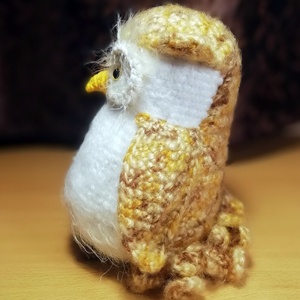 Horgolt bagoly - játék & sport - plüssállat & játékfigura - bagoly - Meska.hu