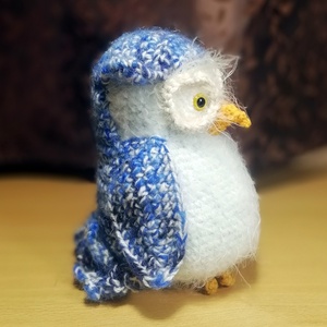 Horgolt bagoly - játék & sport - plüssállat & játékfigura - bagoly - Meska.hu