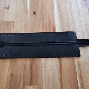 Bőr horgolható táska Cipzár 30 cm., Kellékek & szerszámok, Szerszámok, eszközök, Eszköz kötéshez, horgoláshoz, Bőrművesség, MESKA