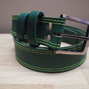 Növényi cserzésű festett bőr öv - Meska.hu