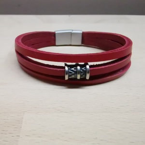 Növényi cserzésű bőr karkötő. - Meska.hu