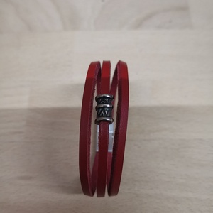 Növényi cserzésű bőr karkötő. - esküvő - ékszer - karkötő & csuklódísz - Meska.hu