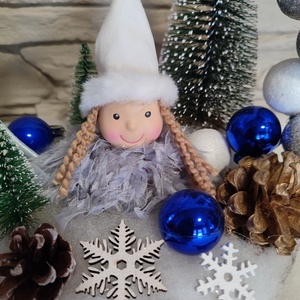 Karácsonyi karikás asztal dísz  - karácsony - adventi díszek - adventi asztaldísz - Meska.hu