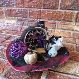 Halloween asztali dekoráció  - otthon & életmód - dekoráció - asztal és polc dekoráció - asztaldísz - Meska.hu
