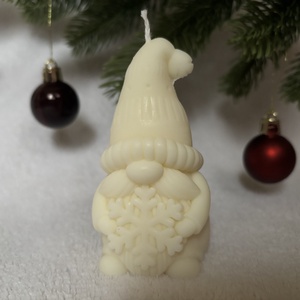 Apró Erdőlakó - kézműves manó gyertya - karácsony - karácsonyi lakásdekoráció - karácsonyi illatgyertya, mécses - Meska.hu