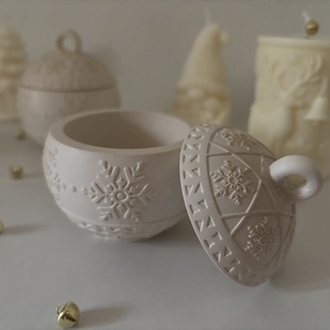 Kézzel készült kerámia tégely  gömb gyertyához / dekor tálként is - Meska.hu