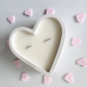 Nagy szív alakú gyertya - otthon & életmód - gyertya, illat, aroma - gyertya - Meska.hu