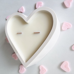 Nagy szív alakú gyertya - otthon & életmód - gyertya, illat, aroma - gyertya - Meska.hu