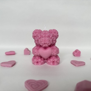 Rózsamaci gyertya � romantikus, kézzel készült ajándék  - otthon & életmód - gyertya, illat, aroma - gyertya - Meska.hu