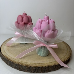 Tulipán csokor gyertya � kézzel készült dekor gyertya - otthon & életmód - gyertya, illat, aroma - gyertya - Meska.hu