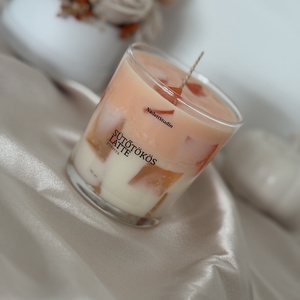 �� Sütőtök Latte illatgyertya � 350 ml-es pohárgyertya pamut kanóccal - otthon & életmód - gyertya, illat, aroma - gyertya - Meska.hu