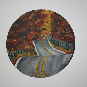 Hűtőmágnes akrilfestmény/A Tiszta Látás és az Az Ősz Lélegzetehüt - művészet - festmény - akril - Meska.hu