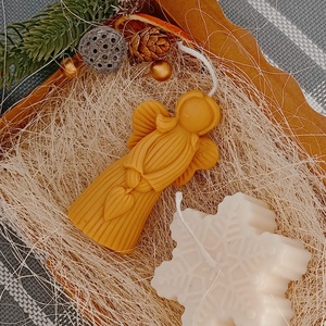 Angyal gyertya - karácsony - adventi díszek - adventi gyertyadíszek és koszorúdíszek - Meska.hu
