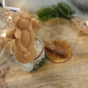 Angyal gyertya - karácsony - adventi díszek - adventi gyertyadíszek és koszorúdíszek - Meska.hu