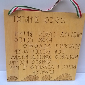 Rovás írásos falikép - otthon & életmód - dekoráció - kép & falikép - fából készült kép - Meska.hu