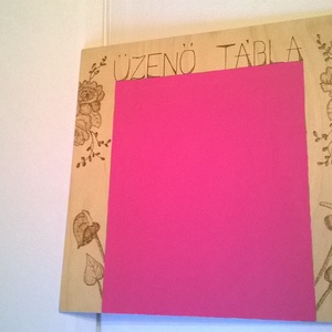 Pink üzenő tábla - otthon & lakás - dekoráció - kép & falikép - táblakép - Meska.hu