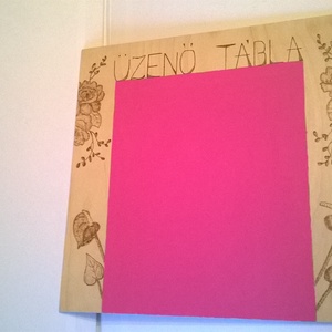 Pink üzenő tábla - otthon & életmód - dekoráció - kép & falikép - táblakép - Meska.hu