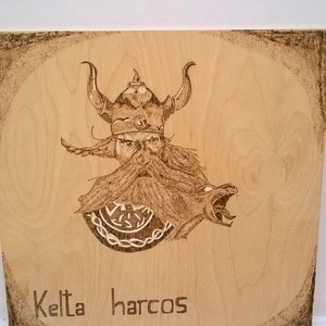 Kelta harcos falikép - otthon & életmód - dekoráció - kép & falikép - fából készült kép - Meska.hu