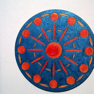 Lenyugvó nap mandala -  - Meska.hu