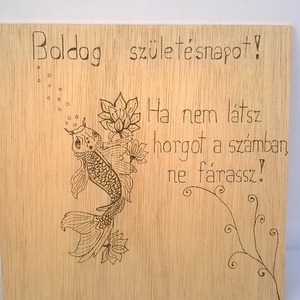Vicces halas kép - otthon & életmód - dekoráció - fali és függő dekoráció - felirat - Meska.hu