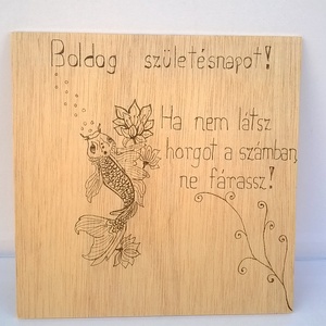Vicces halas kép - otthon & életmód - dekoráció - fali és függő dekoráció - felirat - Meska.hu