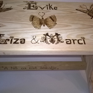 Lepkés sámli Évikének - otthon & életmód - babaszoba, gyerekszoba - gyerek szék, sámli - Meska.hu