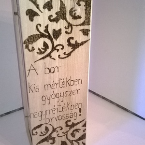 Boros italtartó doboz - otthon & életmód - konyhafelszerelés, tálalás - tálalás - bortartó - Meska.hu