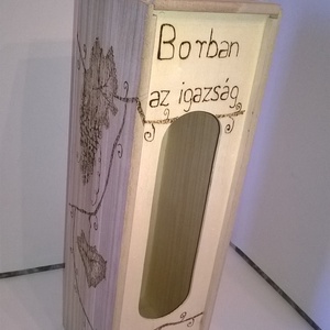 Boros italtartó doboz - otthon & életmód - konyhafelszerelés, tálalás - tálalás - bortartó - Meska.hu
