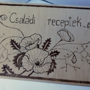 Családi receptes doboz - otthon & életmód - dekoráció - asztal és polc dekoráció - díszdoboz - Meska.hu