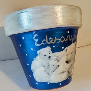 Macis kaspó  - otthon & életmód - dekoráció - virágdísz és tartó - cserép & kaspó - Meska.hu