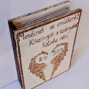 Szárnyas emlékkönyv - otthon & életmód - dekoráció - asztal és polc dekoráció - díszdoboz - Meska.hu