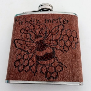 Méhész mester flaska - otthon & életmód - konyhafelszerelés, tálalás - flaska, csatos üveg - Meska.hu